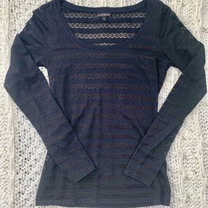 Black Top w Mesh Design